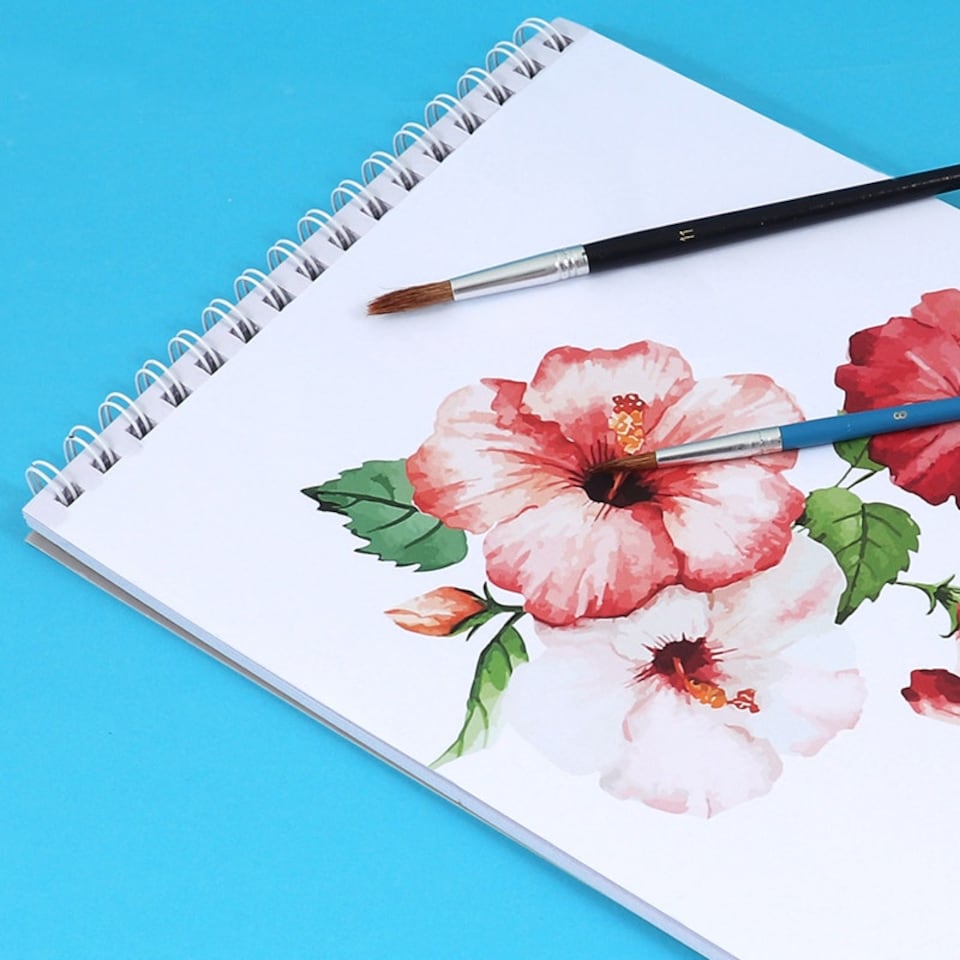 image 1 of A3 Side Spiral Open Watercolor Pad