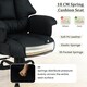 image 8 of COSTWAY PU Leather Computer Chair Ergonomic Office Chair Black