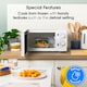 image 8 of Abode AMM2005 White Microwave 700W 20L Manual with 5 Power Levels & Defrost