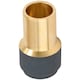 image 7 of SPARES2GO Radiator Valve 15mm x 10mm Anthracite Pushfit Reducing Straight Speed Fit Compression Stem