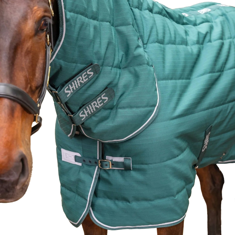 image 1 of Shires Tempest Original 200 Combo Neck Horse Stable Rug - Emerald - 4´ 9"