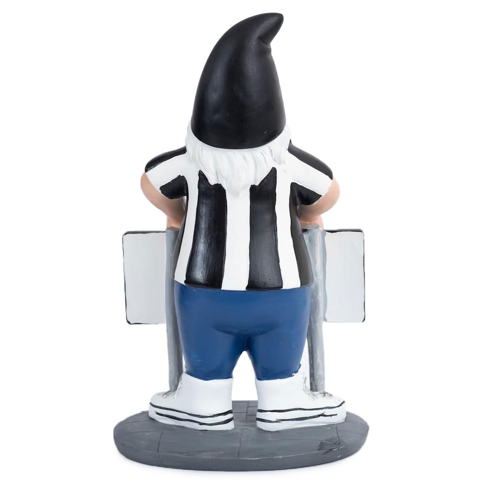 image 1 of Newcastle United FC Street Sign Garden Gnome | White | White/Black | One Size | 1