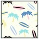 image 1 of Surf boards & palm trees (Picutre Frame) Grey | M