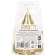 image 2 of Pack of 4 Mini Gold Foil Fringe Party Hats