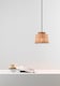 image 2 of Saipan Black, Rattan Dome Pendant Lamp 2700K