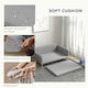 image 5 of PawHut Dog Sofa Bed with Legs, Water-Resistant Fabric for Medium Dogs - Grey