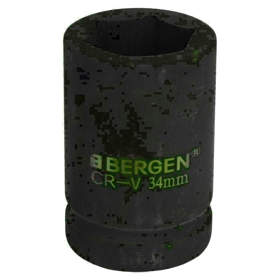 image 1 of 34mm Metric 3/4" or 1" Drive Deep Impact Socket 6 Sided With Step Up Adapter