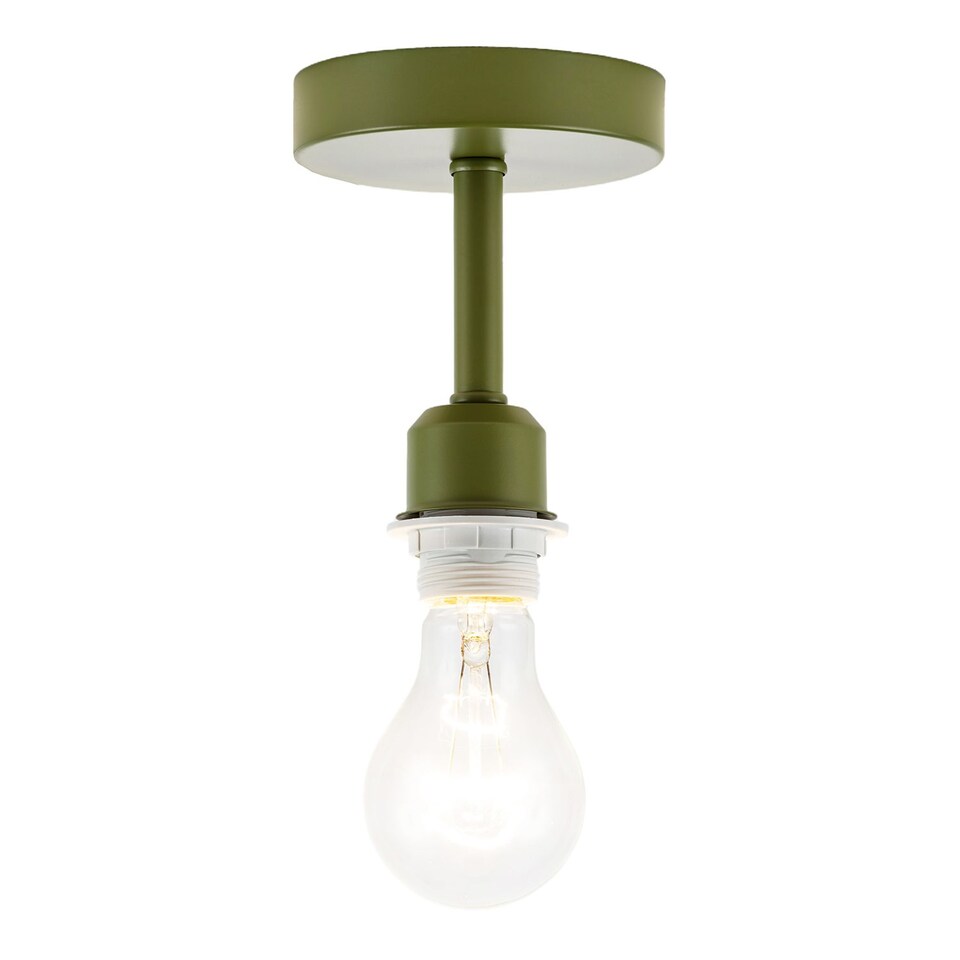 image 1 of Traditional Olive Green Ceiling Light Fitting to Hold Lamp Shades