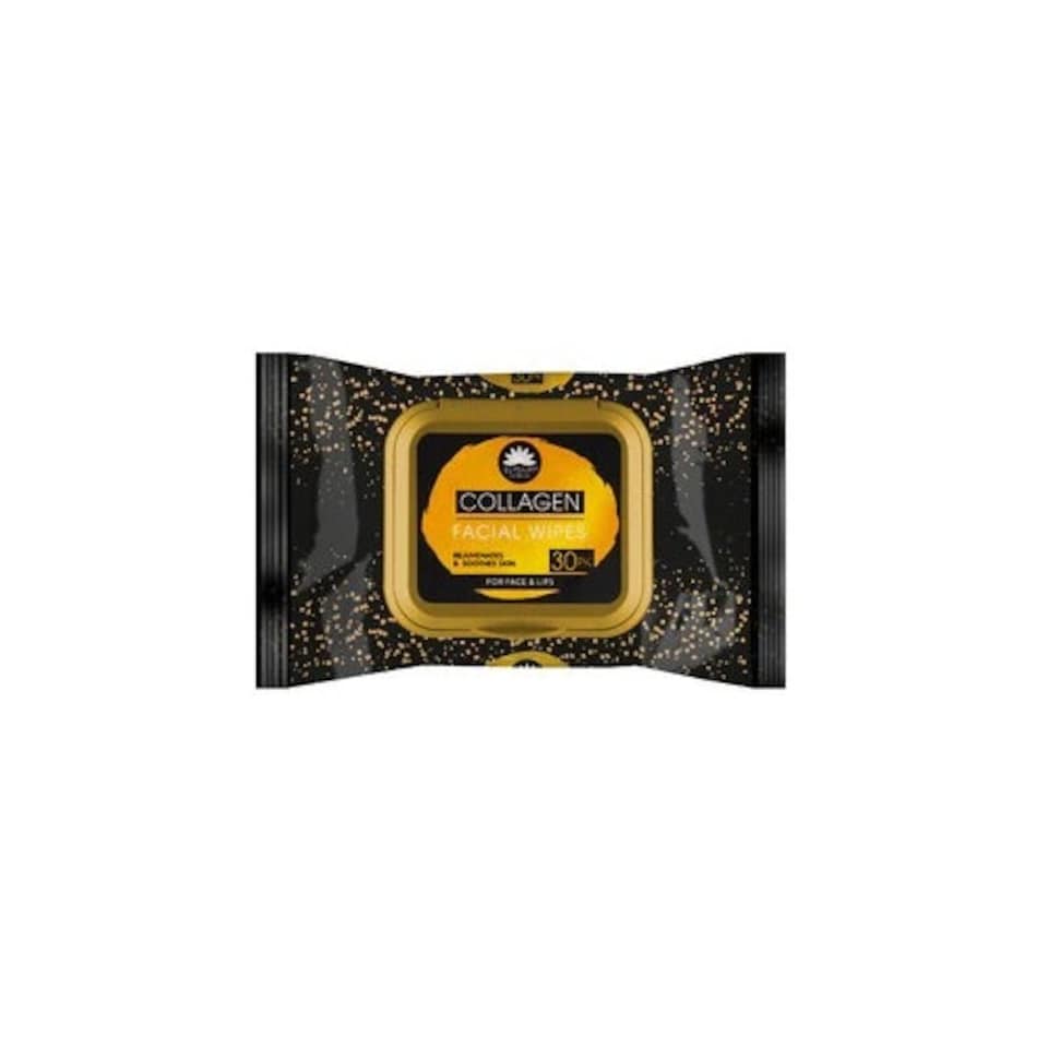 Elysium Spa Collagen Facial Wipes For Face & Lips 30Pk
