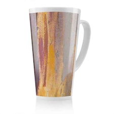 Abstract Grunged Paint Latte Mug