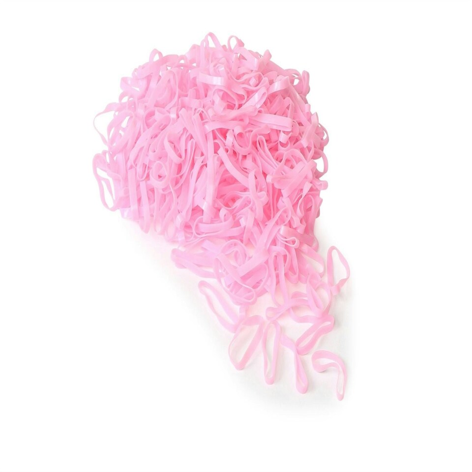image 1 of Shires Silicone Plaiting Bands Pink | Colour: Pink
Size: One Size
