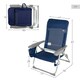 image 5 of Beach Chair Aktive Slim Foldable Navy Blue 47 x 87 x 58 cm (2 Units) N/A