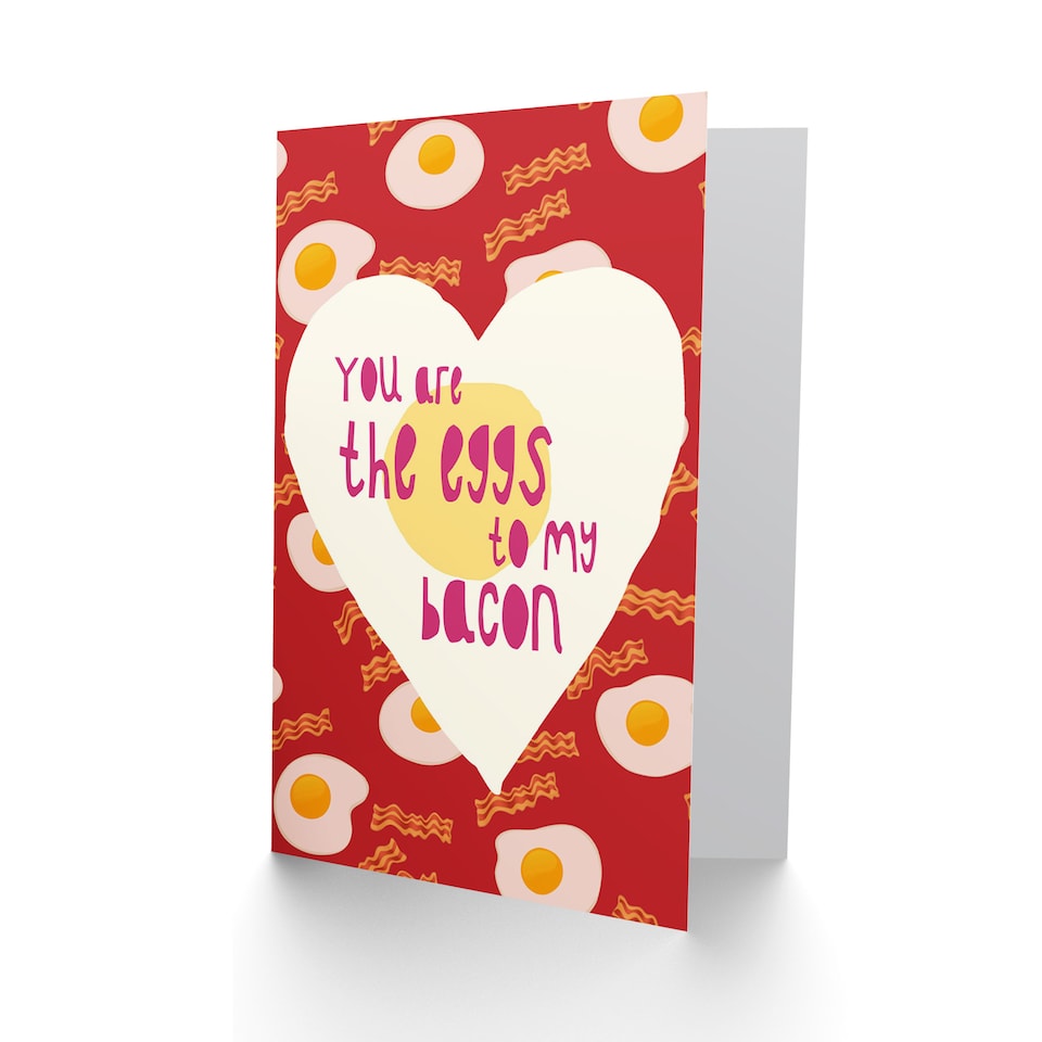 image 1 of Eggs To My Bacon Greetings Card