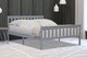 image 2 of 4ft6 Double Grey finish wood wooden bed frame, pine wood grey wood finish bedstead | Grey | Double