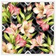 image 1 of Bright plants on geometric background (Picture Frame) White | M