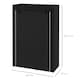 image 5 of HOMCOM Fabric Wardrobe, Portable Wardrobe with 6 Shelves, 1 Hanging Rail, Foldable Closets, 103 x 43 x 162.5 cm, Black