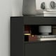 image 8 of HOMCOM Wall Mounted or Freestanding Shoe Cabinet with 2 Flip Drawers, Black