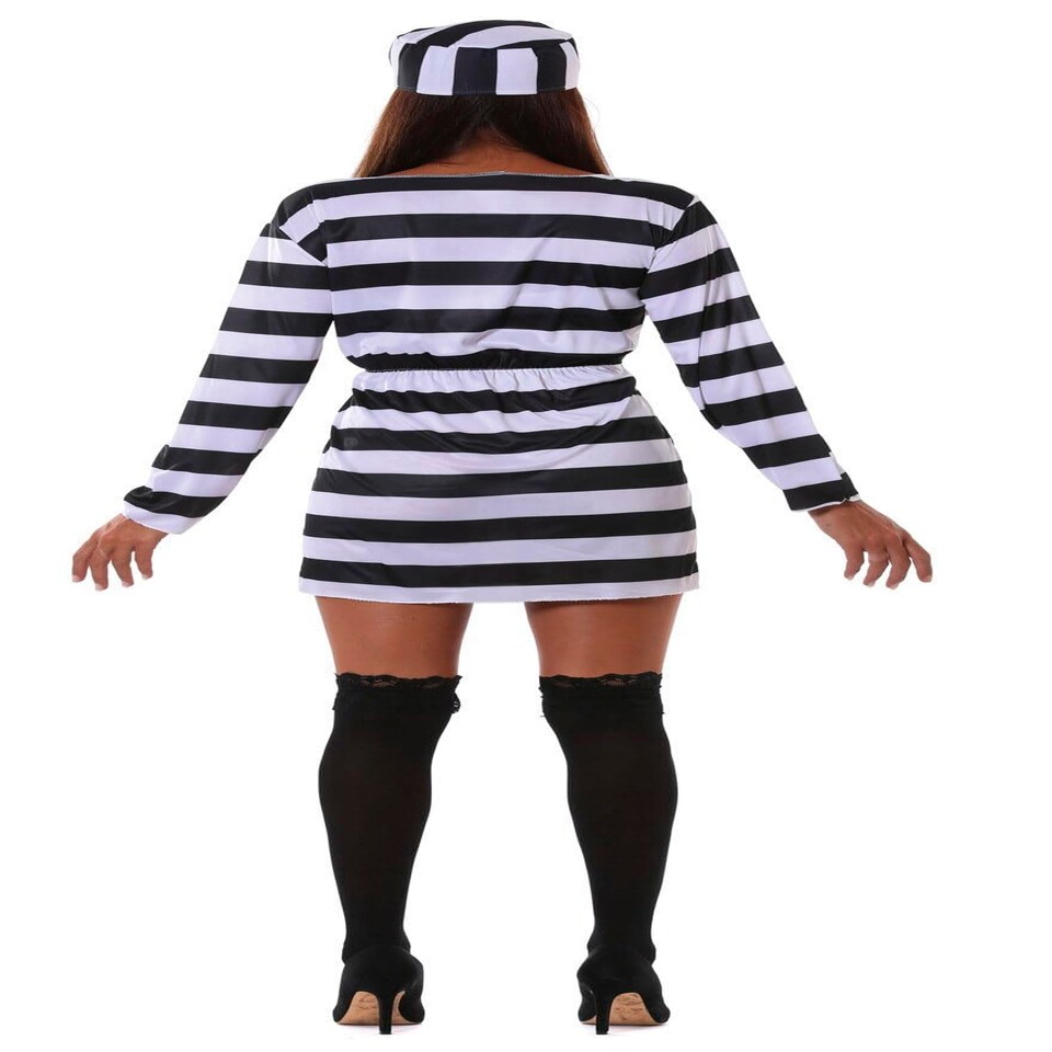 image 1 of Fancy Dress Adult Prisoner - M