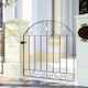 image 5 of Living and Home Modern Metal Garden Gate, Black