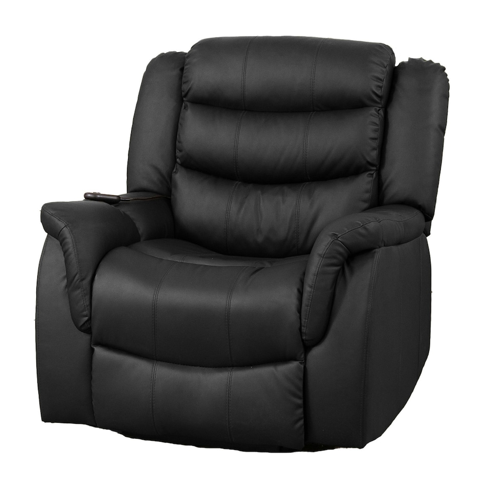 image 1 of Almeira Electric Riser Recliner with Massage and Heat - Black