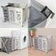image 5 of Living and Home Aluminium Foldable Laundry Sorter Triple Section - Light & Dark Colour