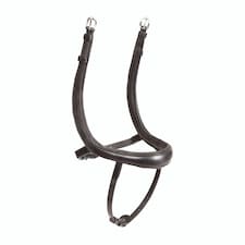 Velociti Ergonomic Leather Curved Horse Flash Noseband - Havana - Full
