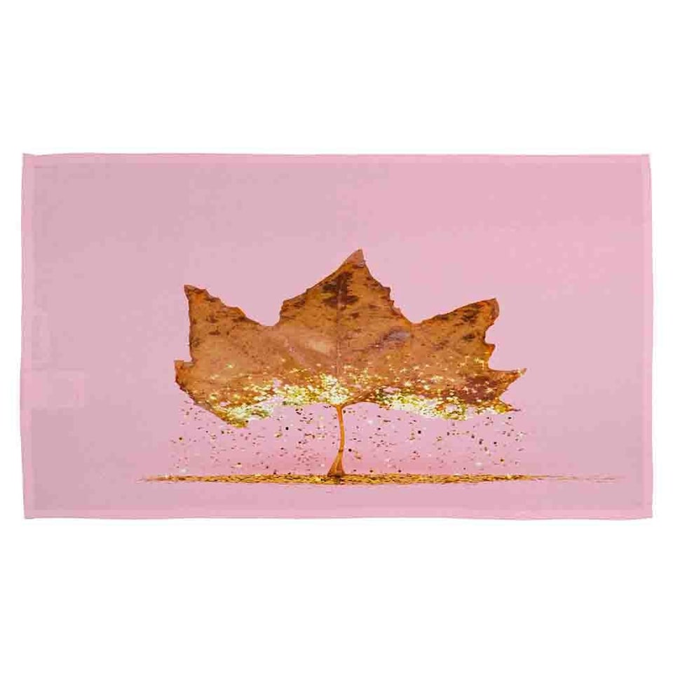 image 1 of Glitter Leaf Kitchen Towel
