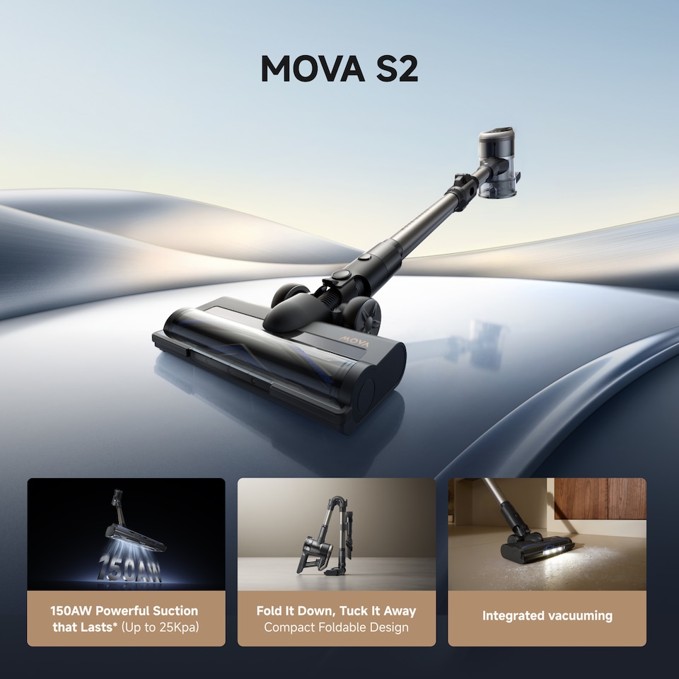 image 1 of Mova S2 Cordless Stick Vacuum Cleaner