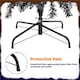 image 5 of Yaheetech 219 cm Tall Hinged Fir Holiday Decoration Artificial Christmas Tree Black