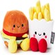 image 1 of Better Together Burger and Fries Pair, Soft Toy, Set of 2, Gift Set Birthday Valentines Day Anniversary