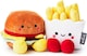 image 1 of Better Together Burger and Fries Pair, Soft Toy, Set of 2, Gift Set Birthday Valentines Day Anniversary