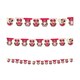 image 1 of Disney Cupcake Minnie Mouse Happy Birthday Banner - Pink - One Size