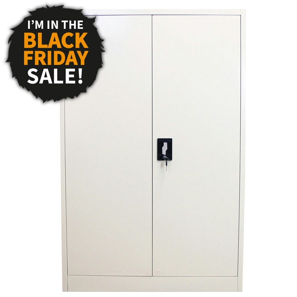 image 1 of Metal Filing Cabinet 140cm Grey