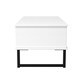 image 3 of Menai 1 Drawer Coffee Table in Duck & White Matt (Ready Assembled) | Blue | Duck & White Matt