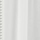 image 3 of Pair of Tahiti White Pom-Pom Trim Linen Look Voile Panels with Rod Pocket Header 229 CMS
