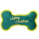 image 1 of Dog Christmas Gift Merry Christmas Squeaky Bone Plush Play Toy Xmas Present