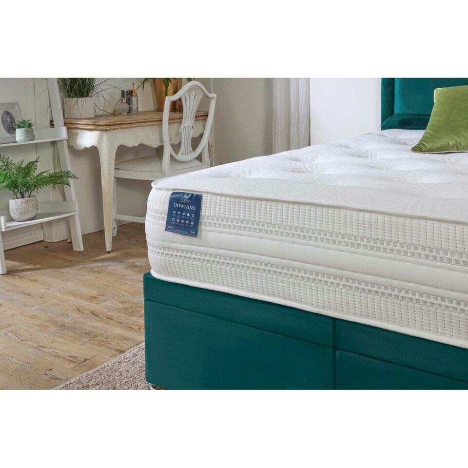 image 1 of Downing 1000 Pocket Sprung Mattress 28cm Small Double White | Small Double