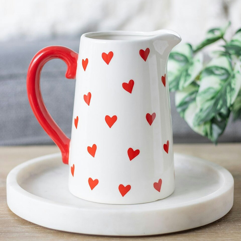 image 1 of Heart Flower Jug