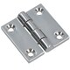 image 1 of Polished Door Butt Hinge Stainless Steel 50mm x 50mm 316 Marine Cabin Silver