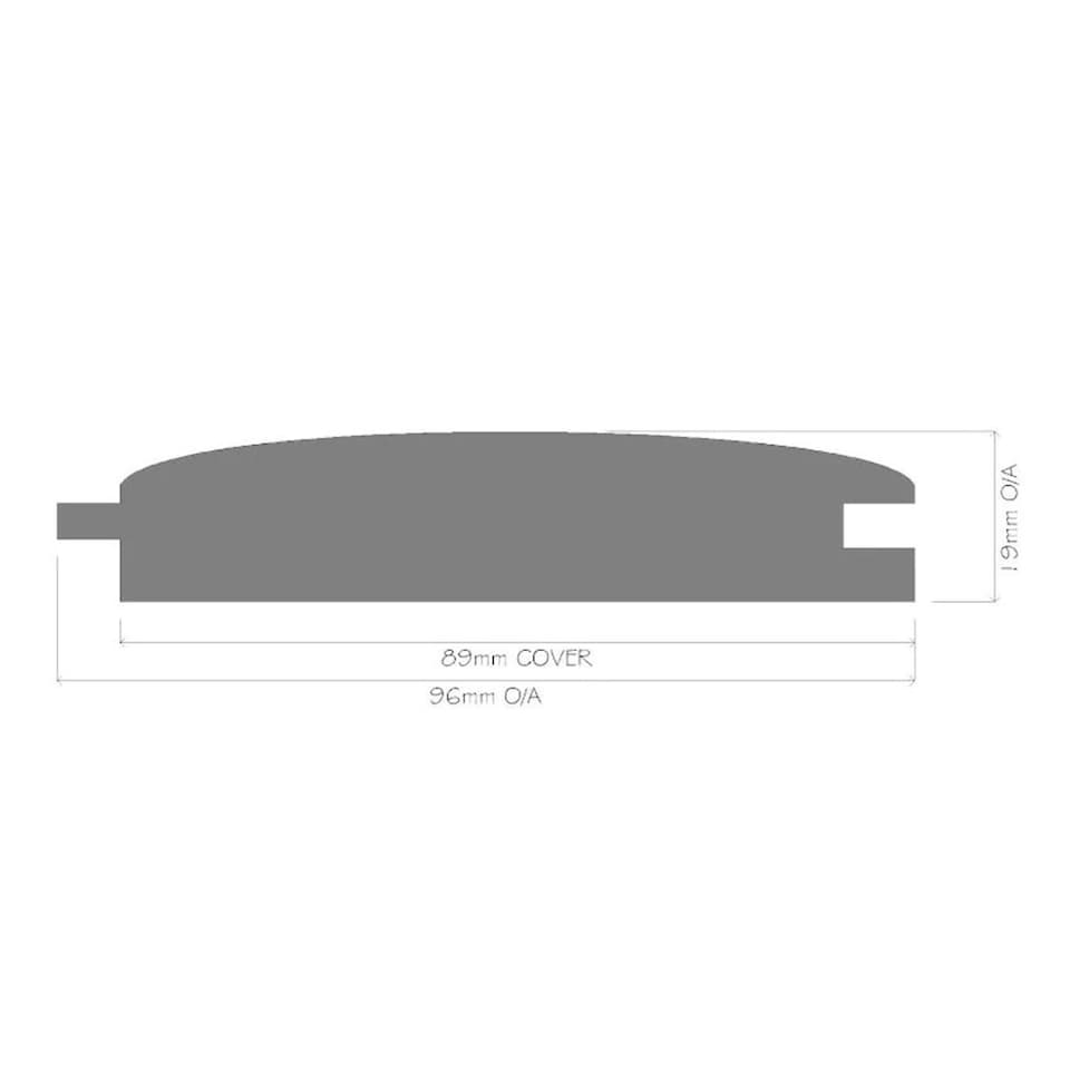 image 1 of PACK OF 20 (Total 20 Units) - 25mm x 100mm (19mm x 96mm Finish) Tongue & Groove Loglap Timber Cladding - 4.8m Length