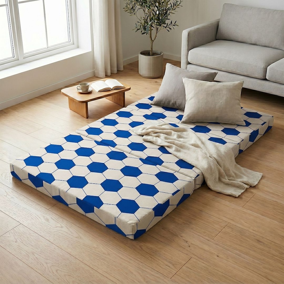 image 1 of Kids Futon Mattress 190 x 120cm | Foldable Floor Bed for Sleepovers