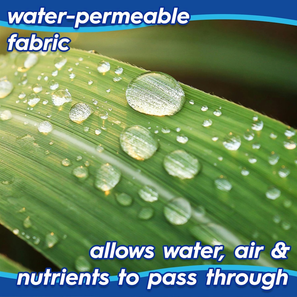 image 1 of Harbour Housewares 50gsm Weed Control Fabric - 5M x 10M (5 Rolls) White