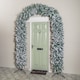 image 2 of 8ft (2.55m) Samuel Alexander Single Door Snow Flocked Christmas Tree Arch with 2000 Tips