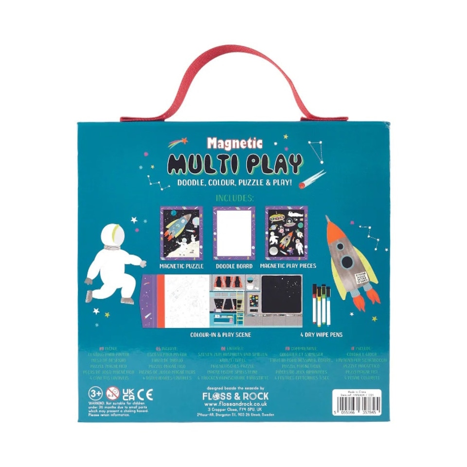 image 1 of Floss & Rock Magnetic 4 in 1 Activity Book - Space Multi | Multi | One Size