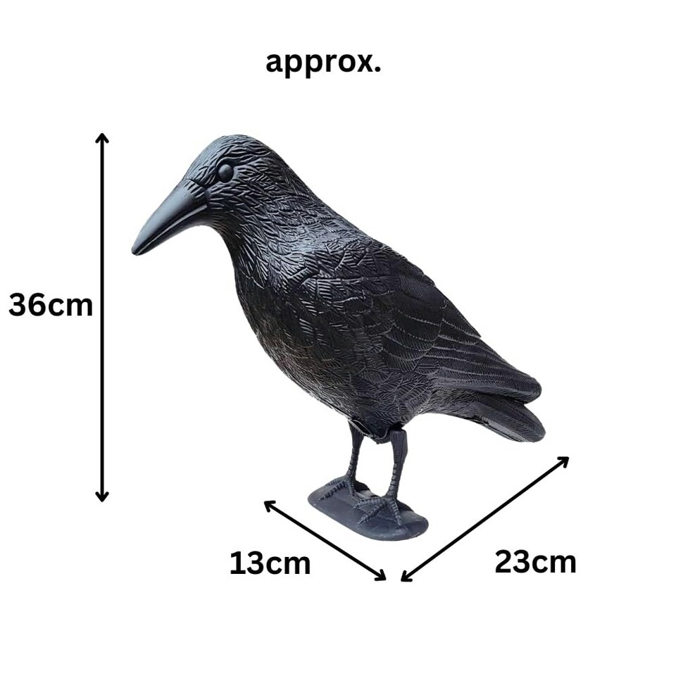 image 1 of Marco Paul Plastic Black Crow Scarer 36cm