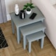 image 4 of Vida Designs Yorkshire Set of 3 Nest of Tables Sofa Side End Table, Grey