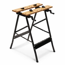 Folding Foldable Trestle Work Bench Workbench Portable 100kg | Black