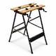 image 1 of Folding Foldable Trestle Work Bench Workbench Portable 100kg | Black