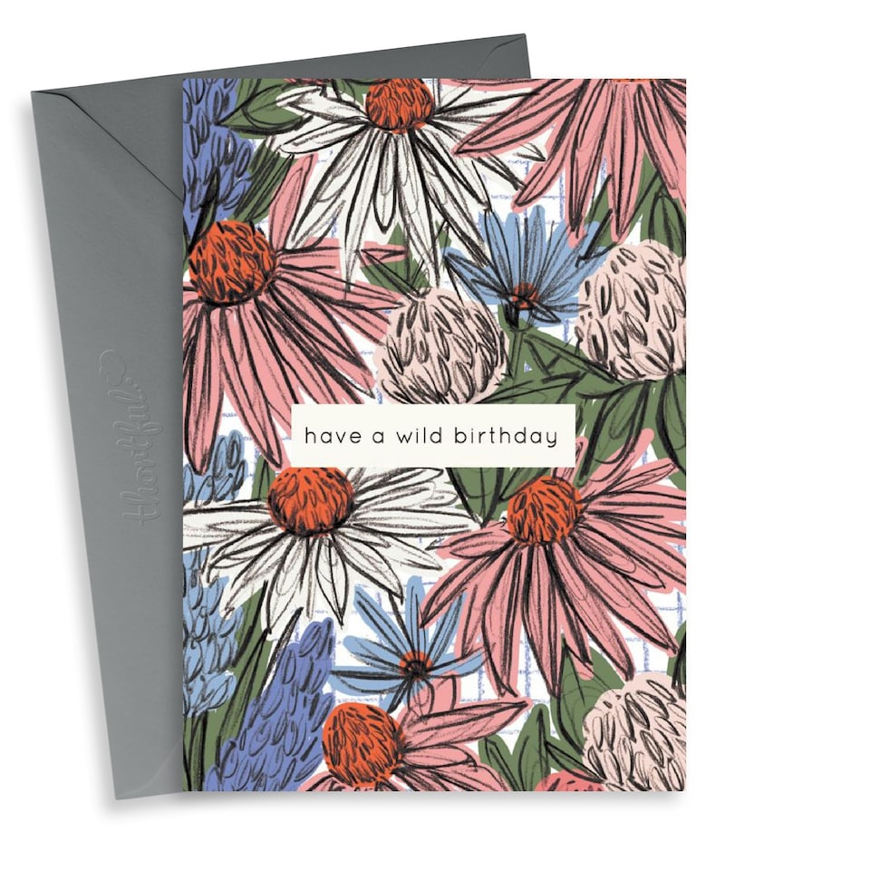 image 1 of Pretty Floral Birthday Card