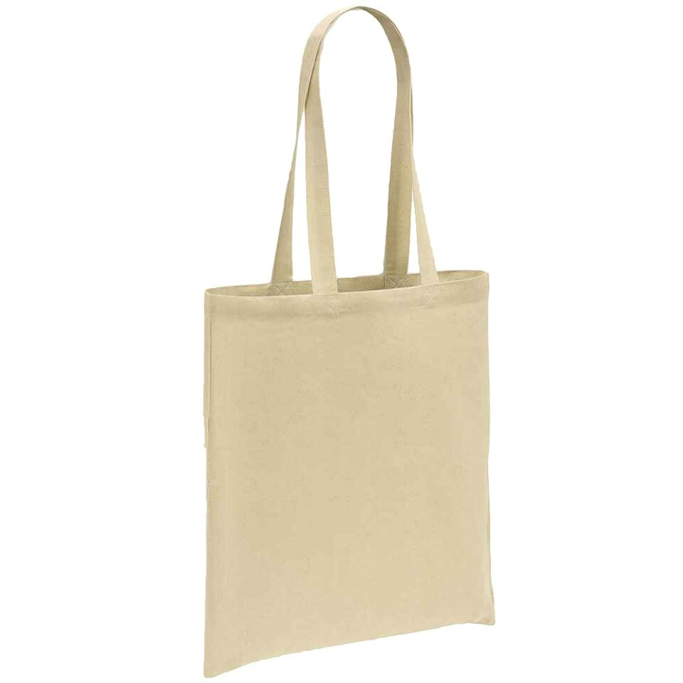 Brand Lab Cotton Long Handle Shopper Bag - Natural - One Size Cream